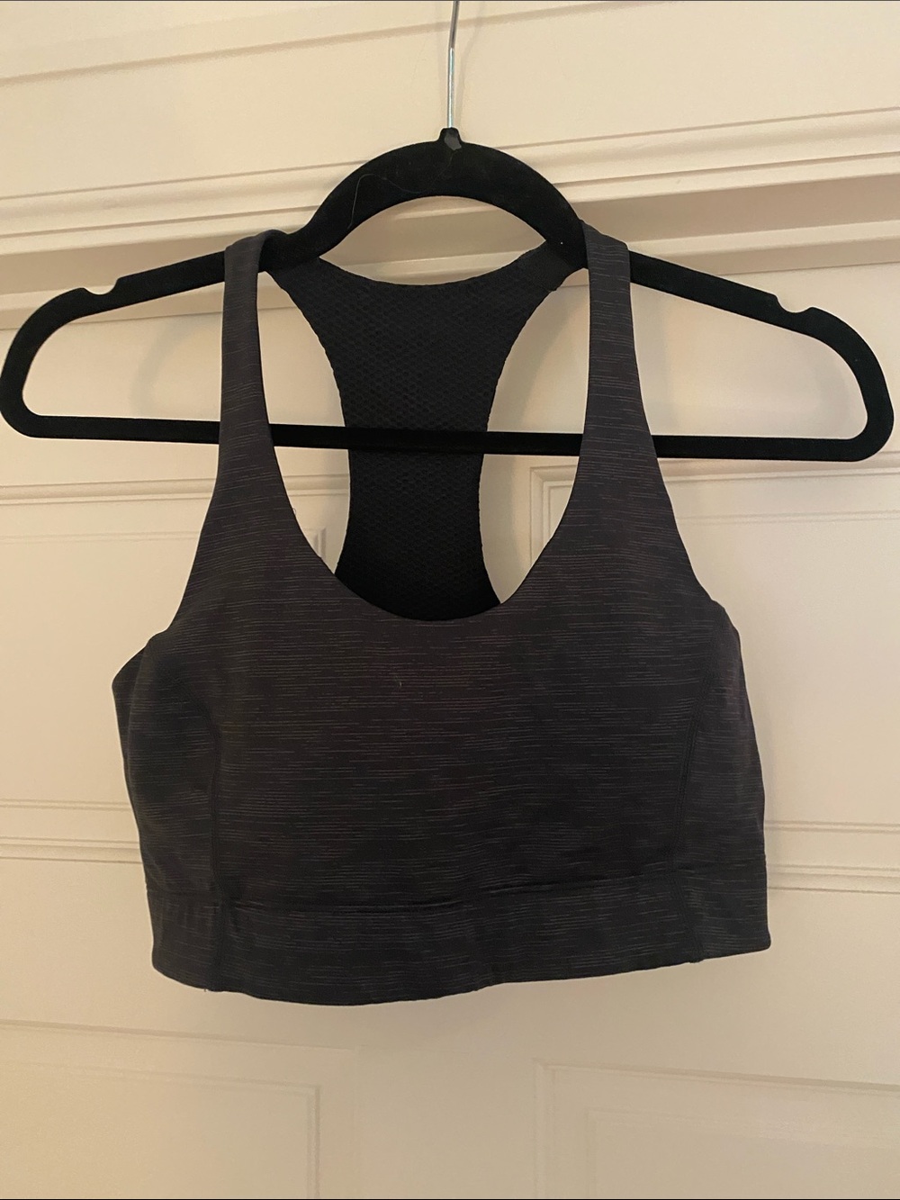 Outdoor Voices Racerback Sports Bra -black